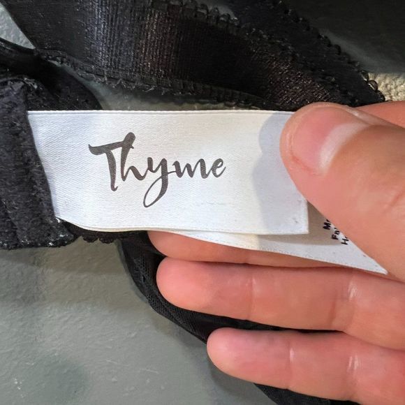 🌿4/$35🌿 THYME MATERNITY Black Nursing‎ Bra (36C) - Picture 6 of 8
